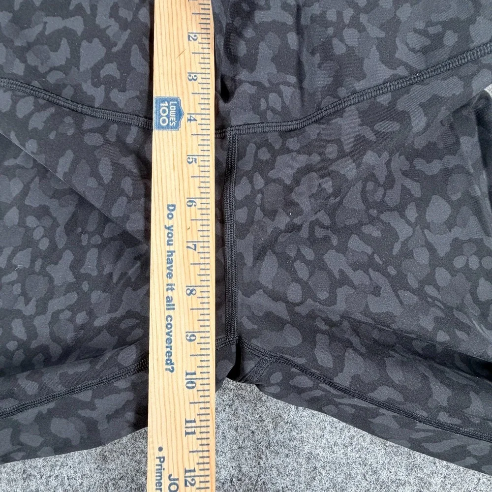 Lululemon Align Ankle Leggings Womens 8 Gray Black Camo Buttery-Soft Lightweight